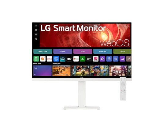 LG 27' 4K UHD IPS Smart Monitor with webOS, USB-C (65W PD), AirPlay 2, Bluetooth, DCI-P3 90%, Mag...