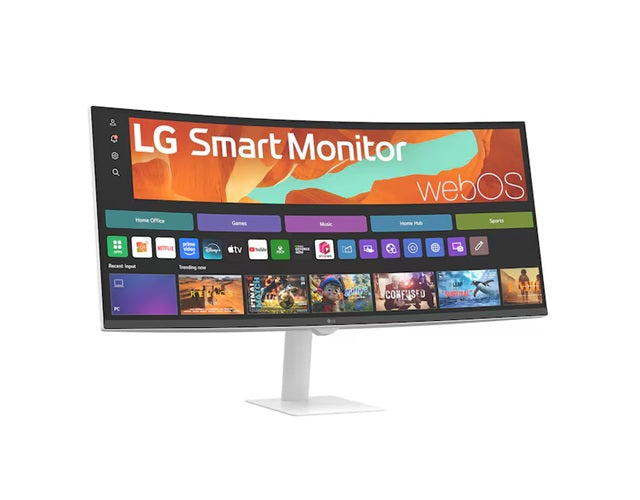 LG Smart Monitor 34' WQHD Curved display with 3440x1440 resolution, sRGB 99%, webOS, AirPlay 2, 2... - Image 2