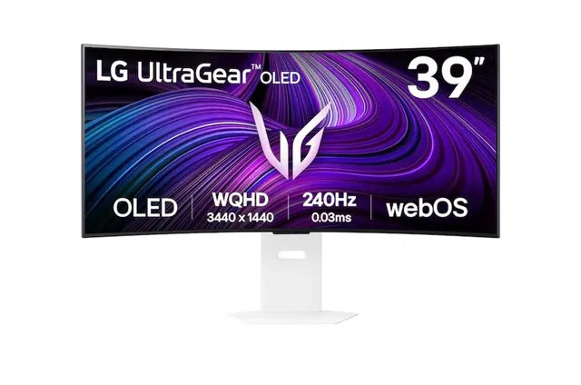 LG 39' UltraGear™ OLED 240Hz WQHD Curved Smart Gaming Monitor, 3440×1440, 0.03ms, 800R, DCI-P3 98...