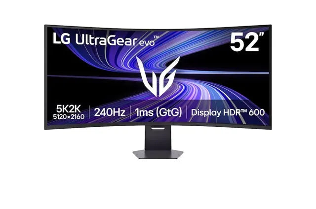 LG 52' UltraGear evo G9 5K2K 240Hz Gaming Monitor, 5120×2160, VA, 240Hz, 1ms, 1000R, HDR600, DCI...