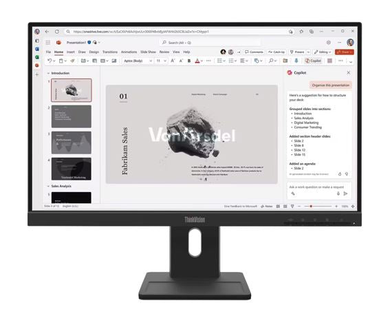 LENOVO ThinkVision E22-40 21.5-22' FHD IPS Monitor 1920x1080 100Hz 16:9 Anti-Glare Height Adjusta...