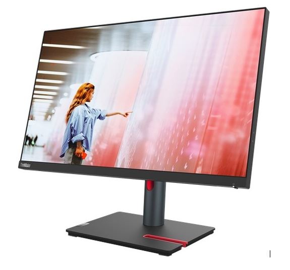 LENOVO ThinkVision P24q-30 23.8' 24' 24' QHD IPS Monitor 2K 2560x1440 16:9 Height Adjustable Tilt Swivel Pivot HDMI DP1.4 DP 4xUSB3.2 Hub 3yr