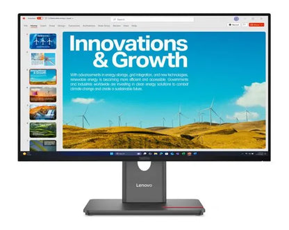 LENOVO ThinkVision P24qd-40 23.8'/24' QHD IPS Monitor 2K 2560x1440 16:9 Height Adjustable Tilt Sw...
