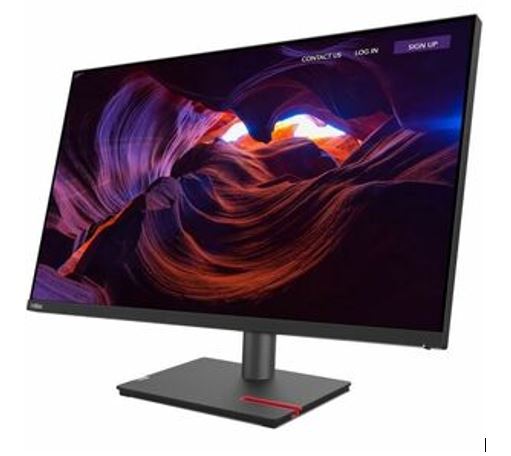 LENOVO ThinkVision P32p 31.5'/32' UHD Monitor 4K 3840x2160 16:9 Height Adjustable Tilt Swivel Piv... - Image 3
