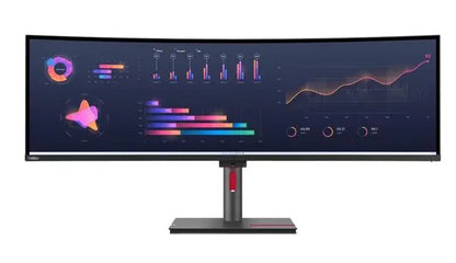 LENOVO ThinkVision P49W-30 49' Dual QHD Curve Monitor IPS 5120x1440 32:9 Height Adjustable Tilt S...
