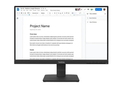 LENOVO ThinkVision S22-4E 21.5' FHD IPS Monitor 1920x1080 100Hz 16:9 4ms Anti-Glare Titl VGA HDMI...