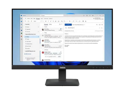 LENOVO ThinkVision S24-4E 23.8'/24' FHD IPS Monitor 1920x1080 16:9 4ms 100Hz Anti-glare Tilt VGA...
