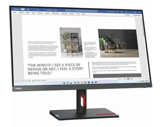 LENOVO ThinkVision S27i-30 27' FHD 100Hz FreeSync LED IPS Monitor 1920x1080 4ms 16:9 Tilt Adjusta...