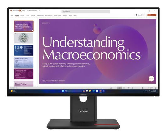 LENOVO ThinkVision T24D-40 23.8'/24' 120Hz FHD IPS Monitor USB-C Dock 100W DP Height Adjust Tilt...