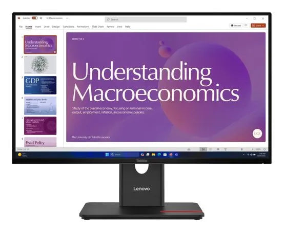 LENOVO ThinkVision T24D-40 23.8'/24' 120Hz FHD IPS Monitor USB-C Dock 100W DP Height Adjust Tilt...