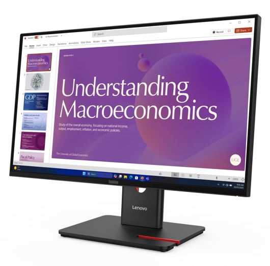 LENOVO ThinkVision T24D-40 23.8'/24' 120Hz FHD IPS Monitor USB-C Dock 100W DP Height Adjust Tilt... - Image 3