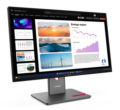 LENOVO ThinkVision T24i-30 23.8'/24' 60Hz QHD Monitor 2K 2560x1440 16:9 Height Adjustable Tilt Sw... - Image 2