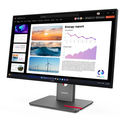 LENOVO ThinkVision T24i-30 23.8'/24' 60Hz QHD Monitor 2K 2560x1440 16:9 Height Adjustable Tilt Sw... - Image 3