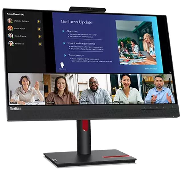 LENOVO ThinkVision T24V-30 23.8'/24' 75Hz FHD IPS Monitor 1920x1080 16:9 4ms Height Adjustable Ti... - Image 2