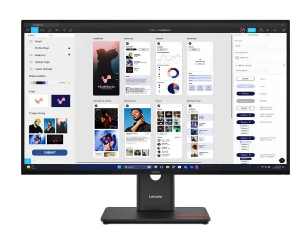 LENOVO ThinkVision T32UD-40 31.5'/32' 60Hz UHD IPS Monitor 4K 3840x2160 16:9 Height Adjustable Ti...