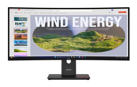 LENOVO ThinkVision T34WD-40 34' 120Hz WQHD Monitor 1500R Curve 4K 3440x1440 21:9 Height Adjustabl...