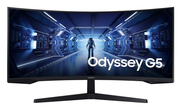 Samsung 34' Odyssey G55T WQHD Curved 3440x1440 21:9 1000R 165Hz 1ms 250 cd/㎡ FreeSync VA DP HDMI...