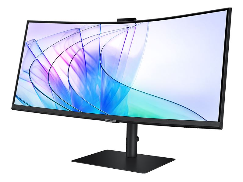 Samsung 34' ViewFinity S65VC UWQHD Ultra 3440x1440 1000R 5ms VA Curved DP HDMI Headphone USB-C LAN HAS Tilt Swivel Business IR Camera Monitor