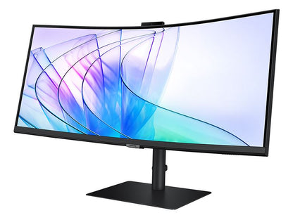 Samsung 34' ViewFinity S65VC UWQHD Ultra 3440x1440 1000R 5ms VA Curved DP HDMI Headphone USB-C LAN HAS Tilt Swivel Business IR Camera Monitor