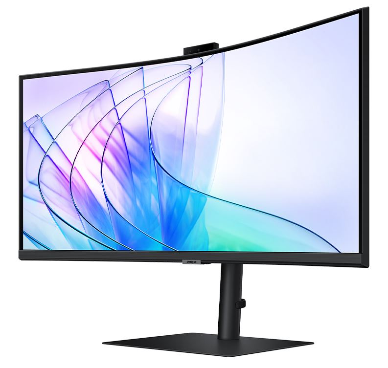 Samsung 34' ViewFinity S65VC UWQHD Ultra 3440x1440 1000R 5ms VA Curved DP HDMI Headphone USB-C LAN HAS Tilt Swivel Business IR Camera Monitor