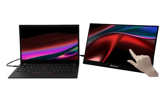 Verbatim 17.3' USB-C Portable 10 Point Touch, Full HD 1080p, HDMI, IPS Portable,  Business, Sleev...