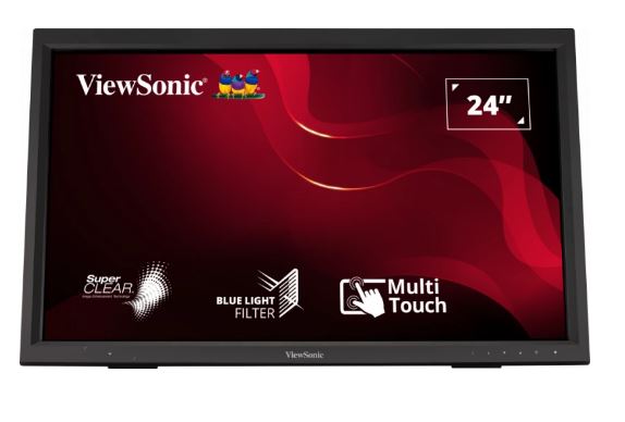 ViewSonic 24' TD2423 IR 10 Point Touch Advanced Ergonomics, Magnetic Pen Holder, 40 degrees Tilt,...