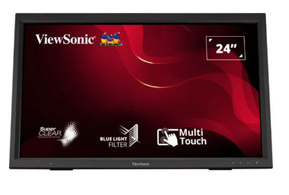 ViewSonic 24' TD2423 IR 10 Point Touch Advanced Ergonomics, Magnetic Pen Holder, 40 degrees Tilt,...