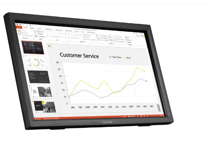 ViewSonic 24' TD2423 IR 10 Point Touch Advanced Ergonomics, Magnetic Pen Holder, 40 degrees Tilt,... - Image 2