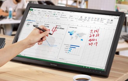 ViewSonic 24' TD2423 IR 10 Point Touch Advanced Ergonomics, Magnetic Pen Holder, 40 degrees Tilt,... - Image 4