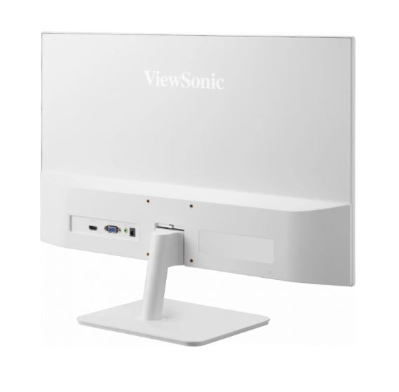 ViewSonic 24' Office Ultra Thin SuperClear IPS, 4ms 100hz, FHD, HDMI, VGA, 3.5 Audio, Multi-View, Eye Care, VESA 75m, Slim, 2432-H-W White Monitor (LS