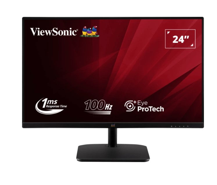 ViewSonic 24' Office Ultra Thin Bezel + SuperClear IPS, 2x Speakers, 4ms 100h FHD 1080, HDMI, VGA...