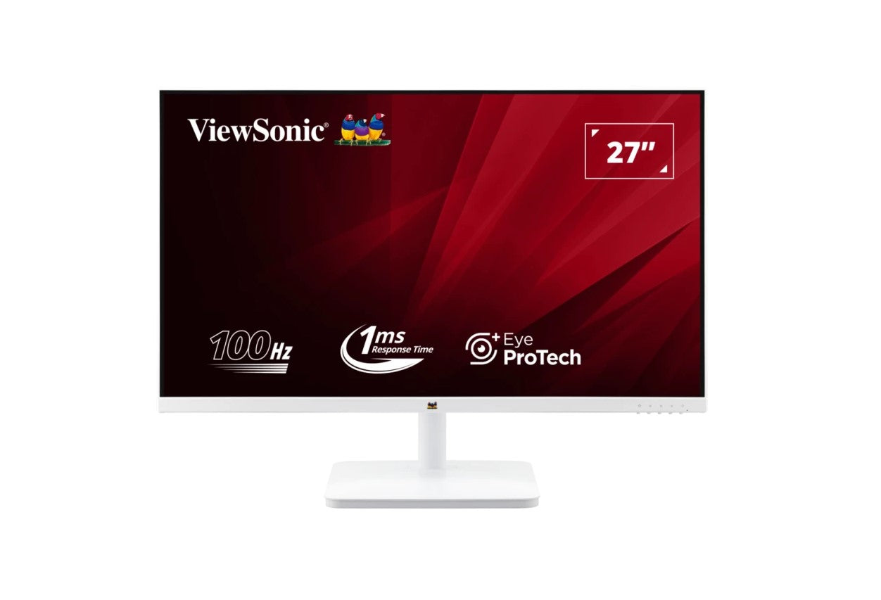 ViewSonic 27' White, Super Clear IPS, 4ms 100hz, Ultra Slim Bezel, FHD, HDMI, VGA,  Adaptive Sync...