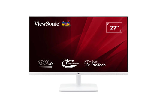 ViewSonic 27' White, Super Clear IPS, 4ms 100hz, Ultra Slim Bezel, FHD, HDMI, VGA,  Adaptive Sync...