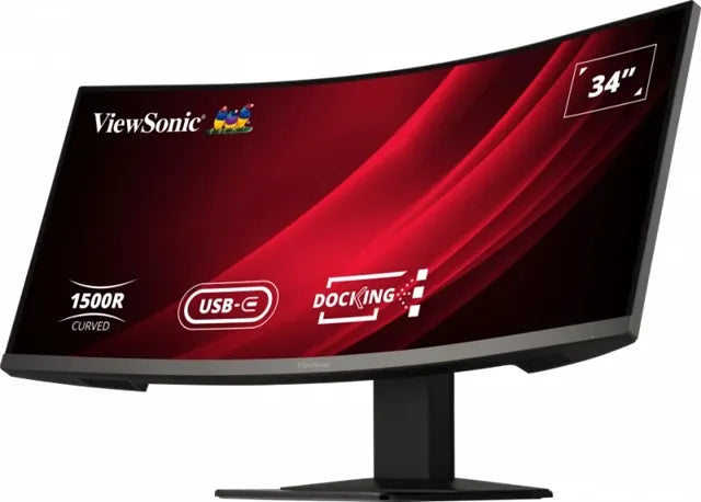 ViewSonic 34' Curved Docking Monitor with KVM Switch – 3440×1440 VA, 1500R, 120Hz, HDR10, USB-C 6... - Image 2