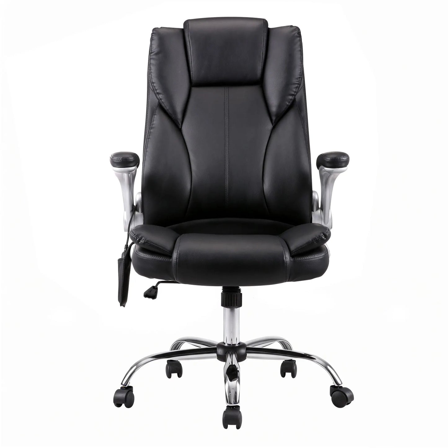 Artiss 8 Point Massage Office Chair PU Leather Black - Image 3