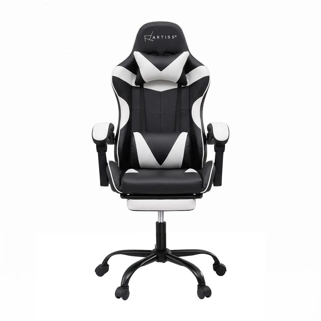 Artiss Ergonomic Gaming Office Chair with 2 Point Message Black - Image 3