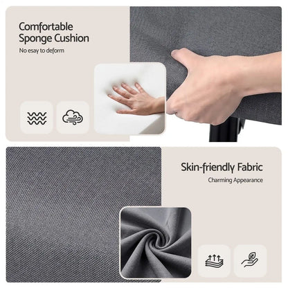 Artiss Gaming Office Chair Fabric Ergonomic with 2 Point Message Grey - Image 7