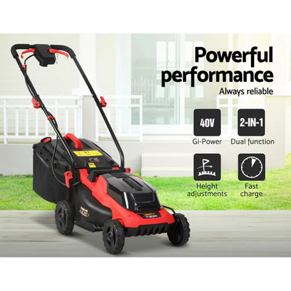 Giantz Lawn Mower Cordless 40V Battery Electric Lawnmower 34cm Width - Image 4