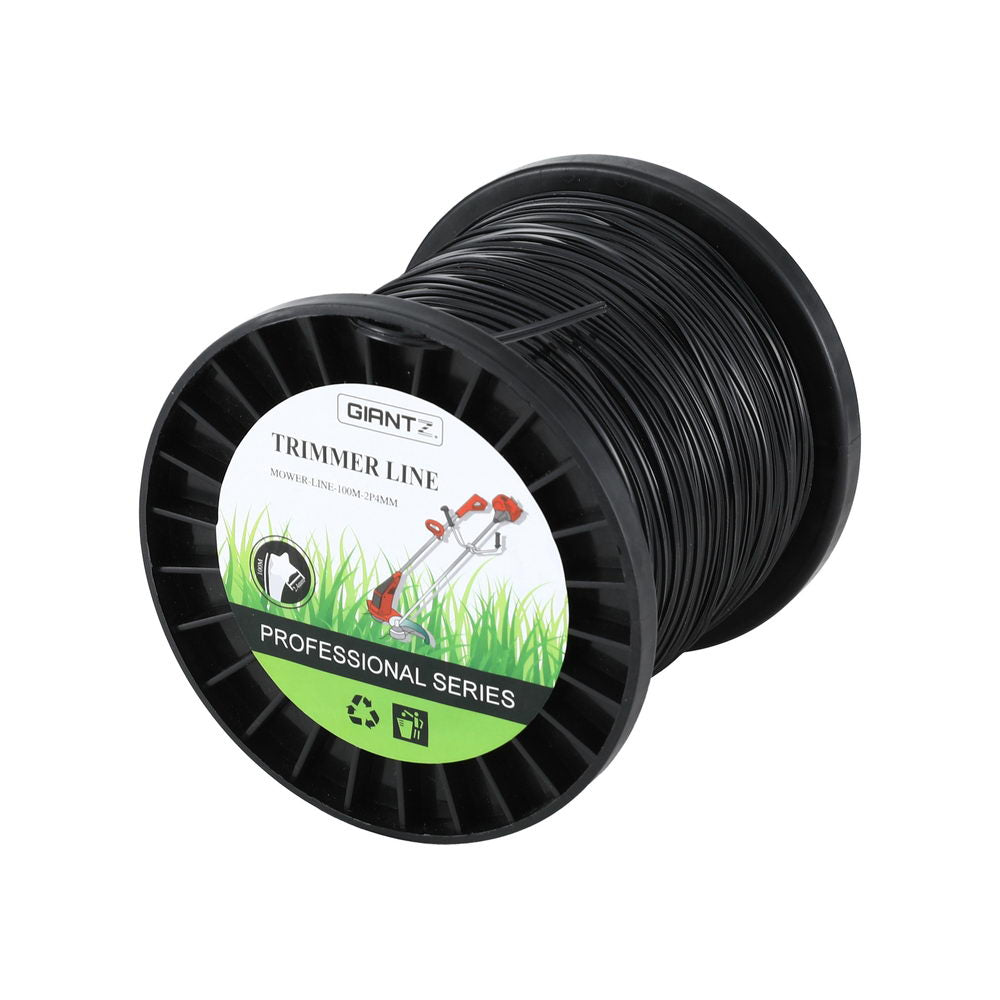 Giantz 100M Whipper Snipper Trimmer Line 2.4mm Star Nylon String Cord Black  - Image 3