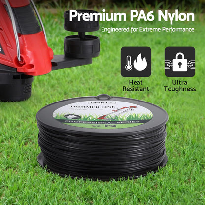 Giantz 100M Whipper Snipper Trimmer Line 3.0mm Star Nylon String Cord Black  - Image 6