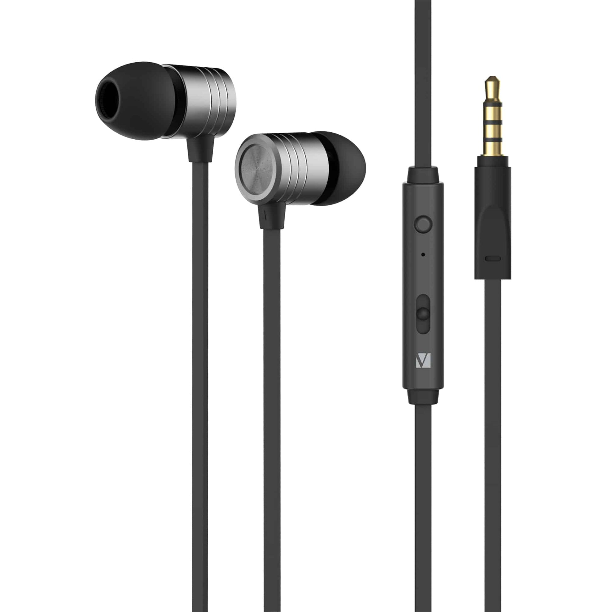 Verbatim In-Ear Earphones with Mic  Volume Control - Space Grey 3.5mm Audio - Speakers, Headsets... - Image 2