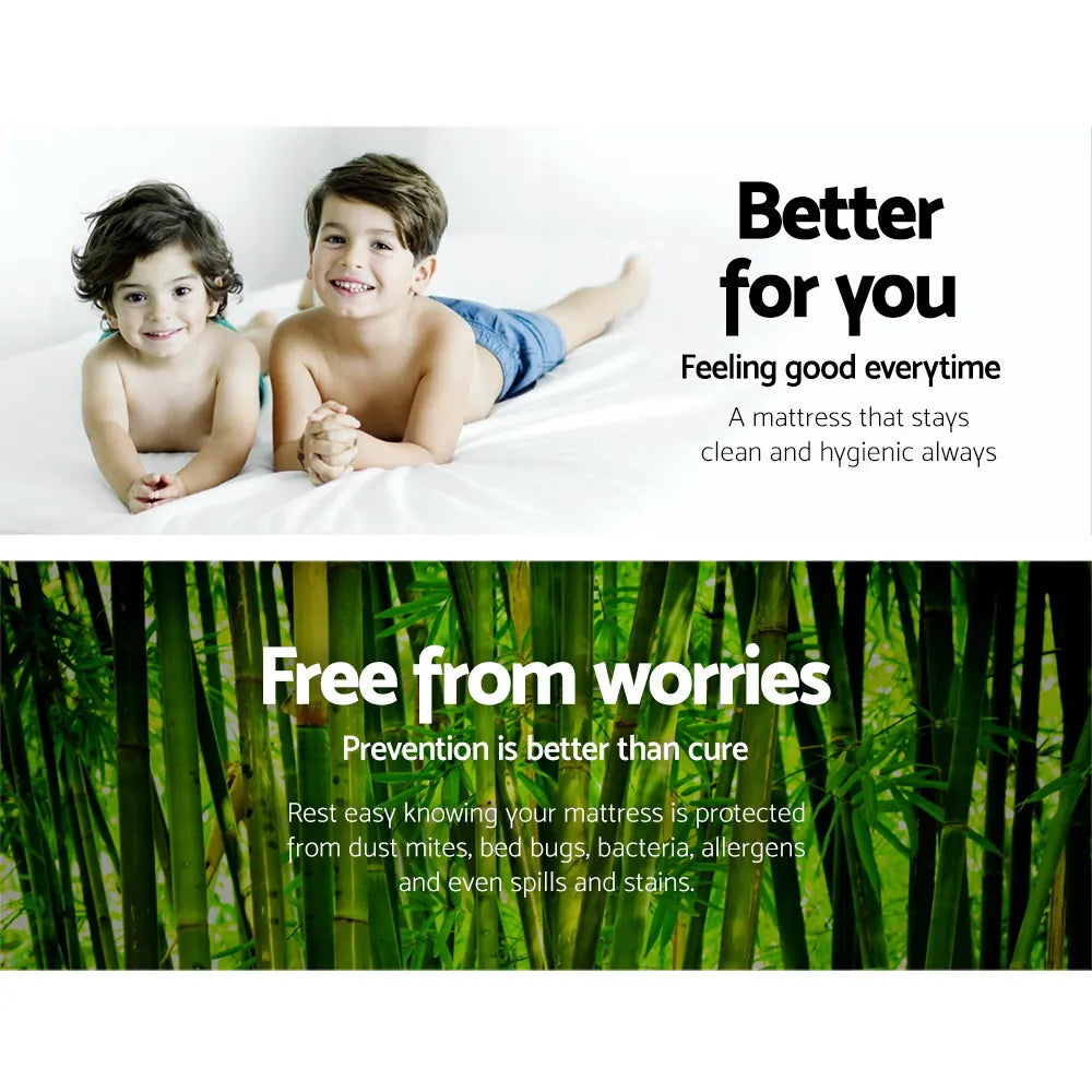 Giselle Bedding Mattress Protector Bamboo King - Image 3