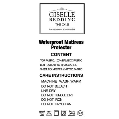 Giselle Bedding Mattress Protector Bamboo Queen - Image 6