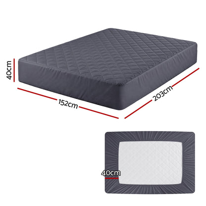 Giselle Water-Resistant Mattress Protector Microfiber 360° Fit Queen - Image 3
