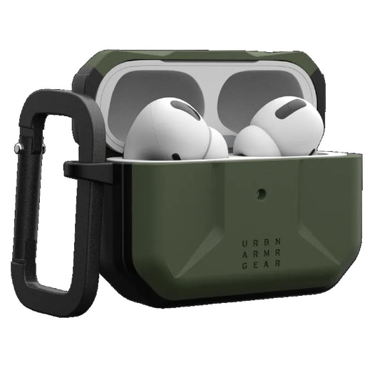 UAG Civilian Apple Airpods Pro (2nd Gen) Rugged Case - Olive Drab (104124117272), DROP+ Military...