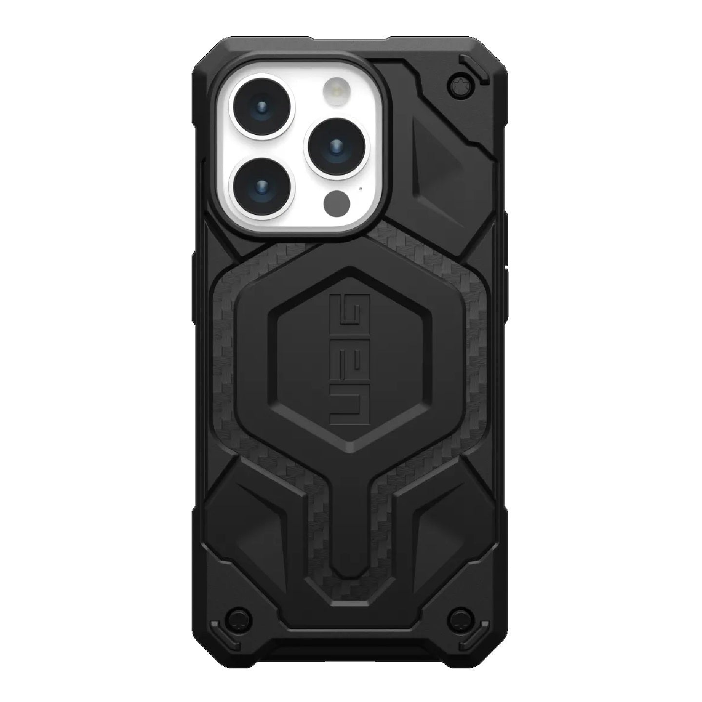 UAG Monarch Pro MagSafe Apple iPhone 15 Pro (6.1') Rugged Case - Carbon Fiber (114221114242), 25f...
