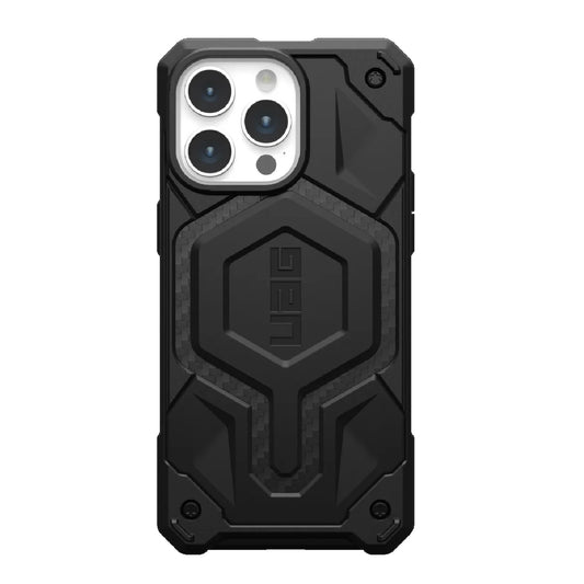 UAG Monarch Pro MagSafe Apple iPhone 15 Pro Max (6.7') Rugged Case - Carbon Fiber (114222114242),...