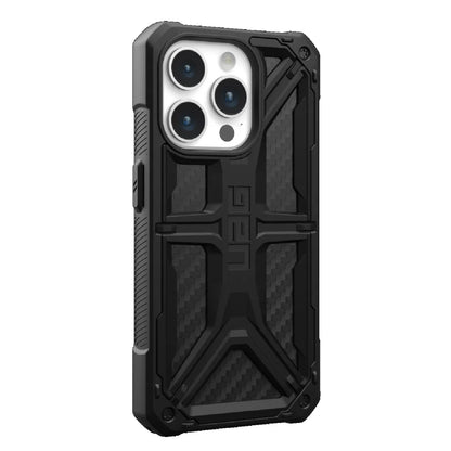 UAG Monarch Apple iPhone 15 Pro (6.1') Rugged Case - Carbon Fiber (114278114242), 20ft. Drop Prot... - Image 3