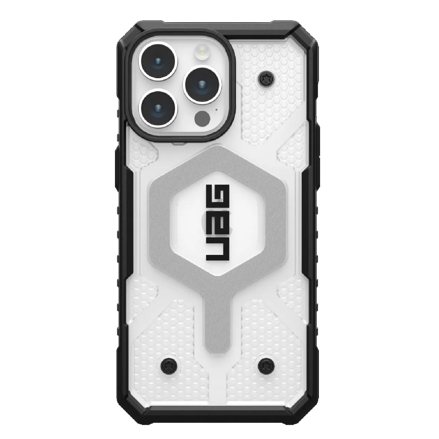 UAG Pathfinder MagSafe Apple iPhone 15 Pro Max (6.7') Rugged Case - Ice (114301114343), 18ft. Dro...