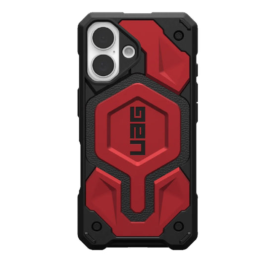 UAG Monarch Pro MagSafe Apple iPhone 16 (6.1') Rugged Case - Crimson (114458119494), 25ft. Drop P...